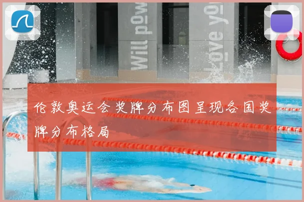 伦敦奥运会奖牌分布图呈现各国奖牌分布格局